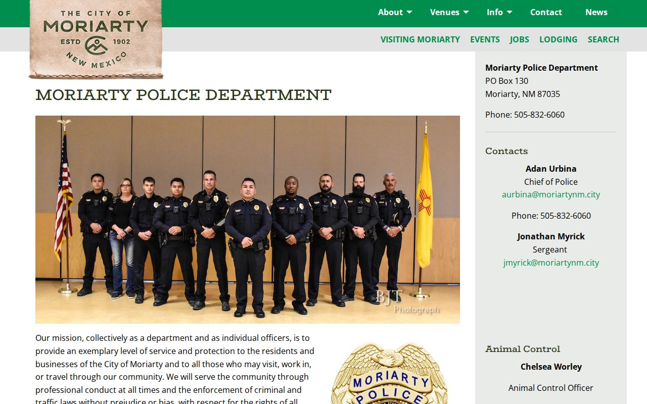 Moriarty Police arrest records in Torrance County