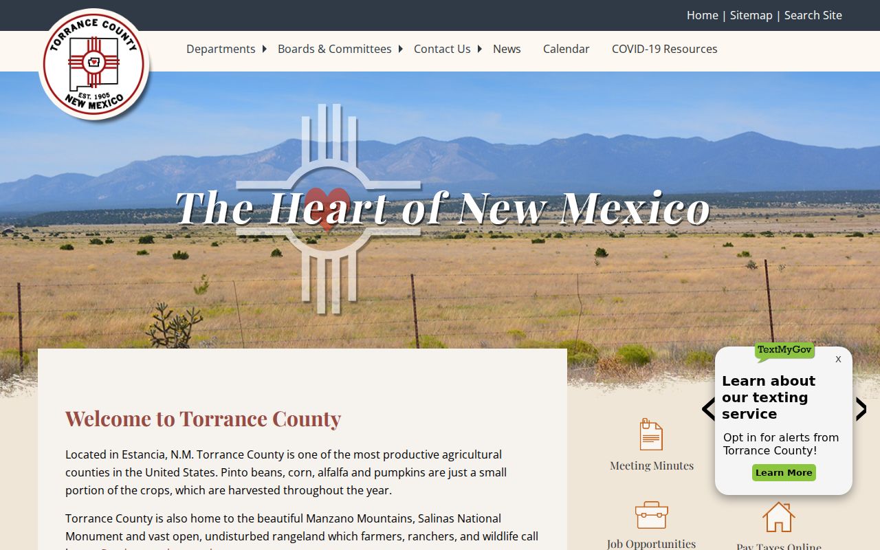 Torrance County criminal history department portal